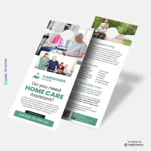 Senior Care Door Hanger Custom Home Assistant Flyer