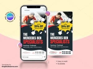 Truck Washing Canva Instagram Story Banner – Canva template