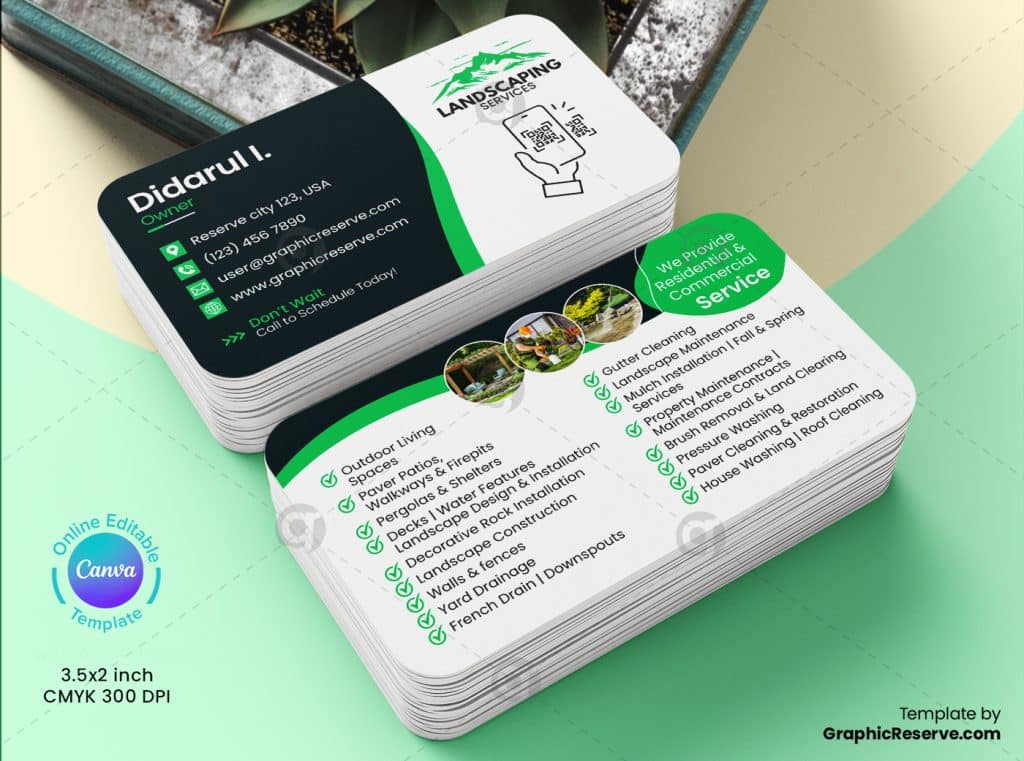 Restoration Business Card Canva Template