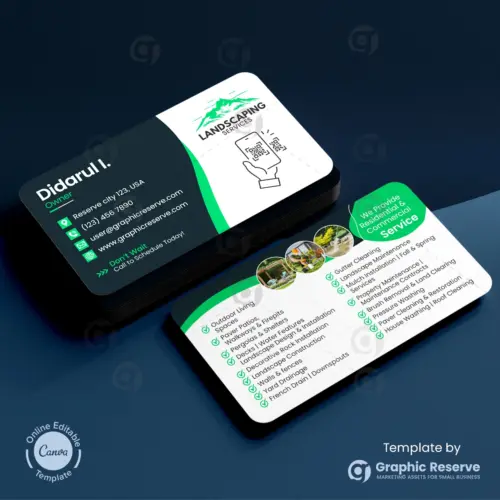 Restoration Business Card Canva Template