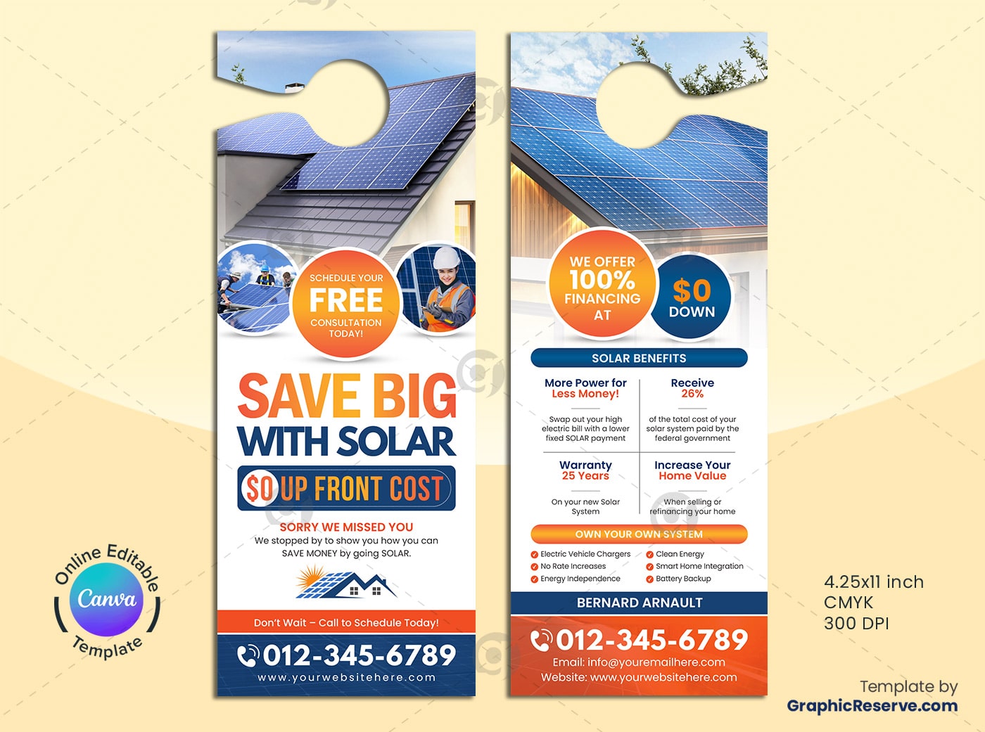 Solar Door Hanger template by stockhero v3 1