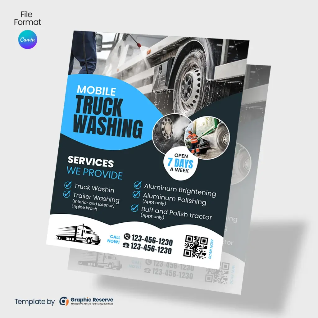 Truck-Washing-Canva-Flyer