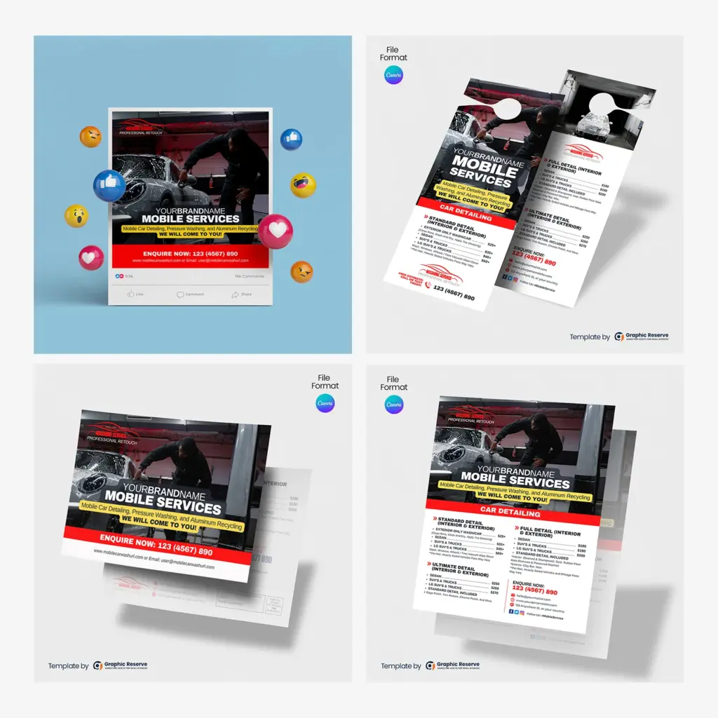 Auto-Detailing-Mobile-Service-Marketing-Material-Canva-Template-Bundle