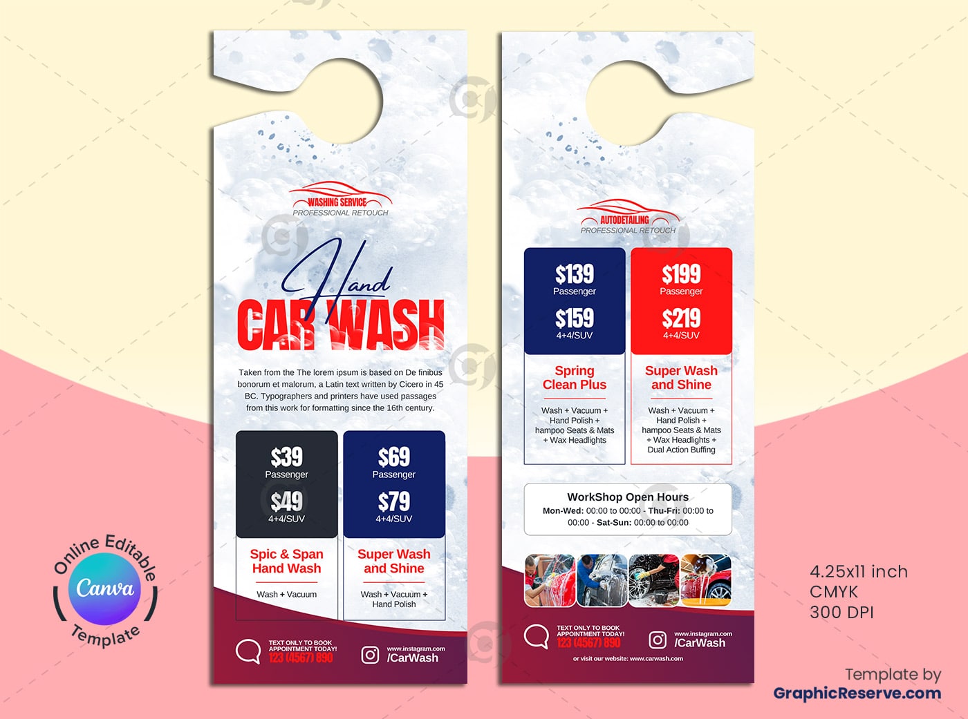 car wash sample templates