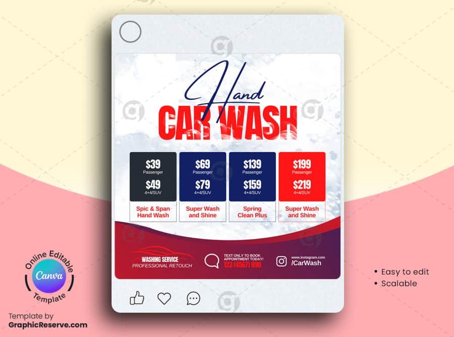 Car Wash Social Media Banner