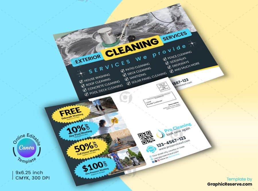 Cleaning Service EDDM Mailer Canva Template.b