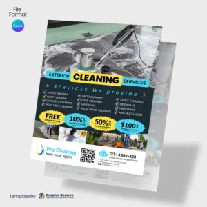 Cleaning Service Flyer Canva Template