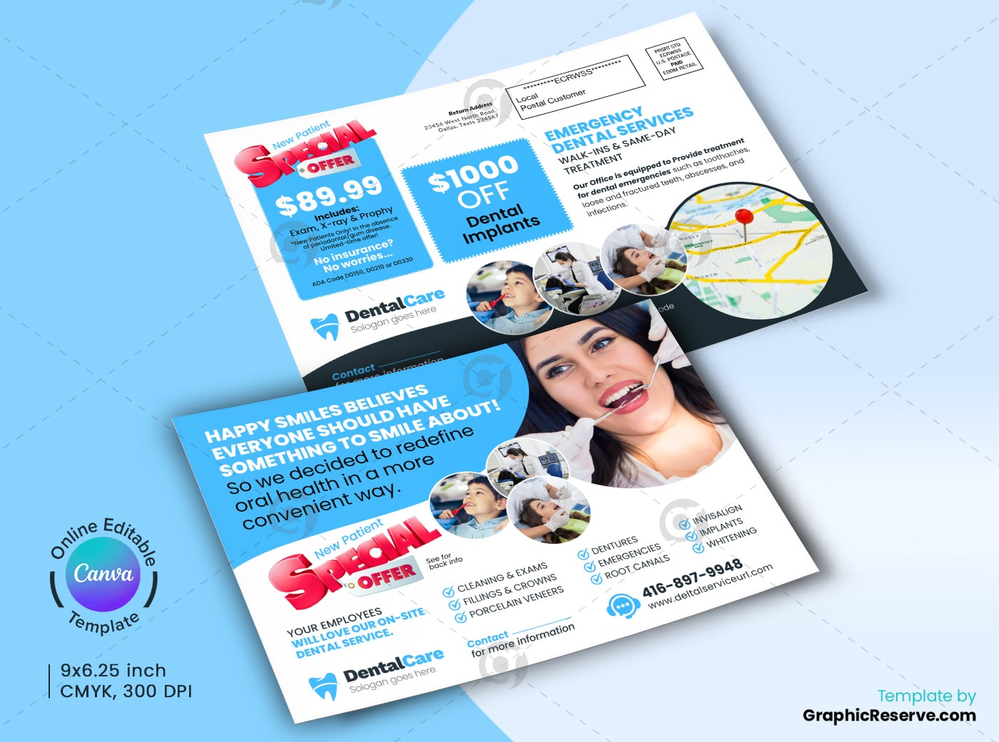 dental marketing eddm design templates with 4 coupon Codes