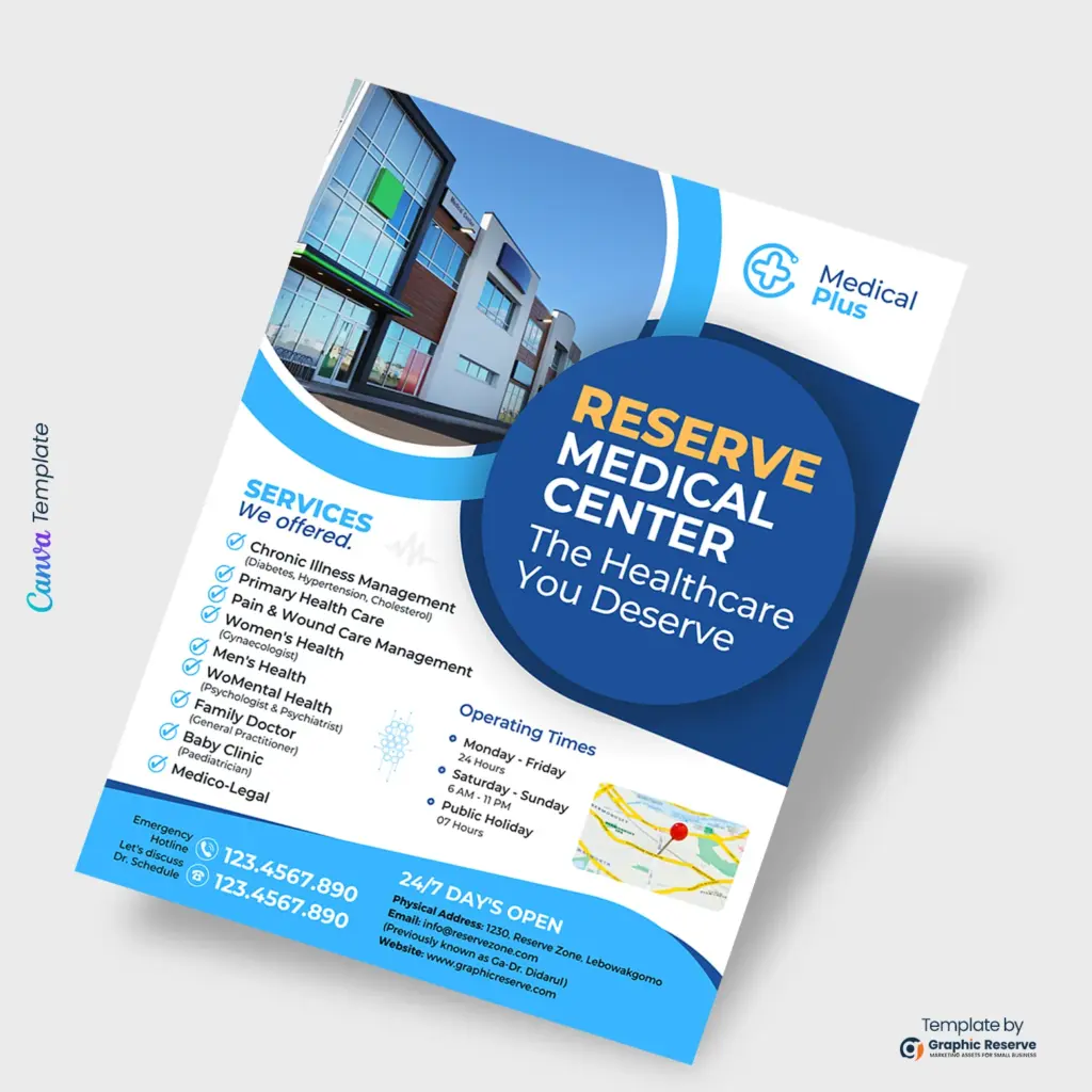Canva Medical Flyer Template