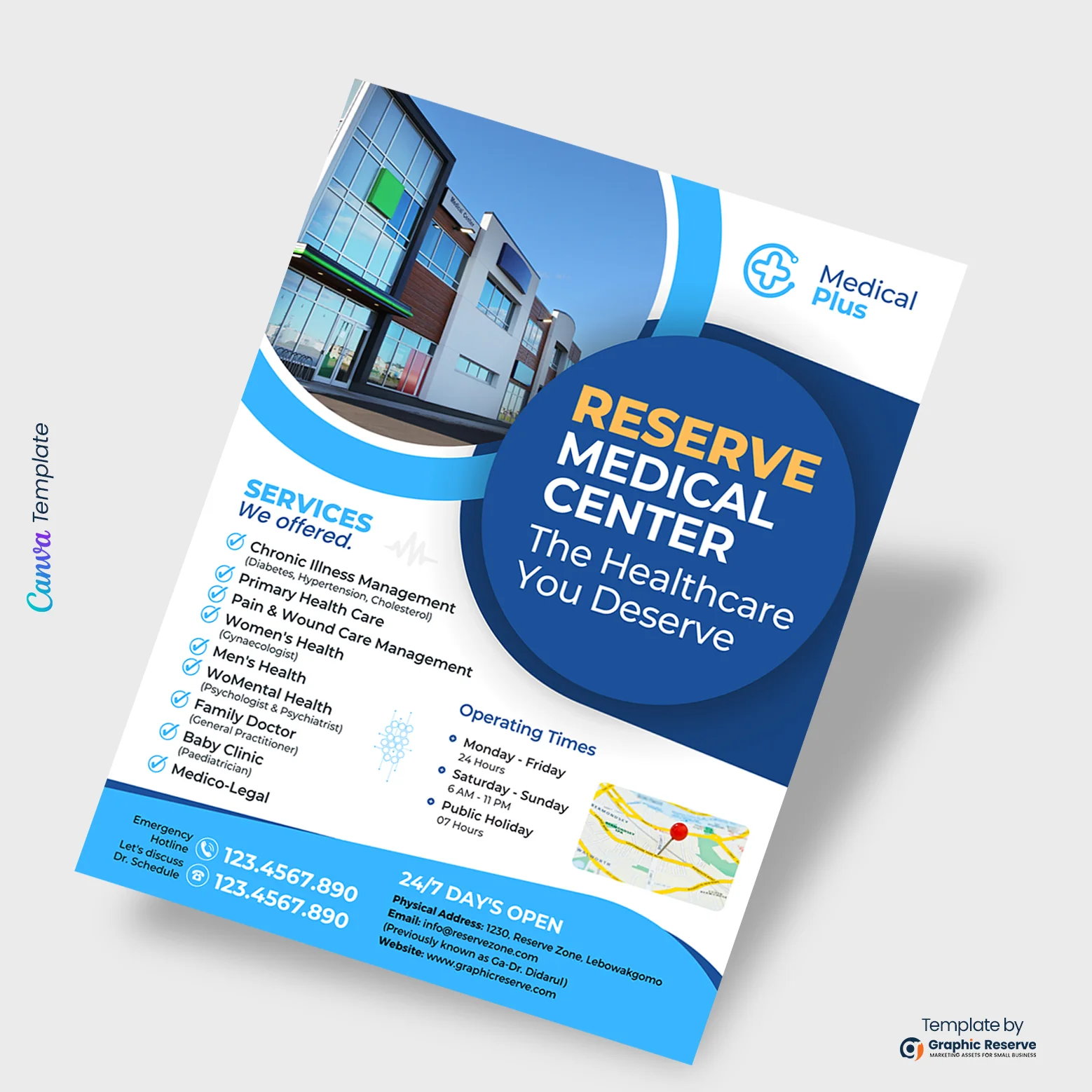 Canva Medical Flyer Template