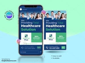 Medical Instagram Story Design Canva Template