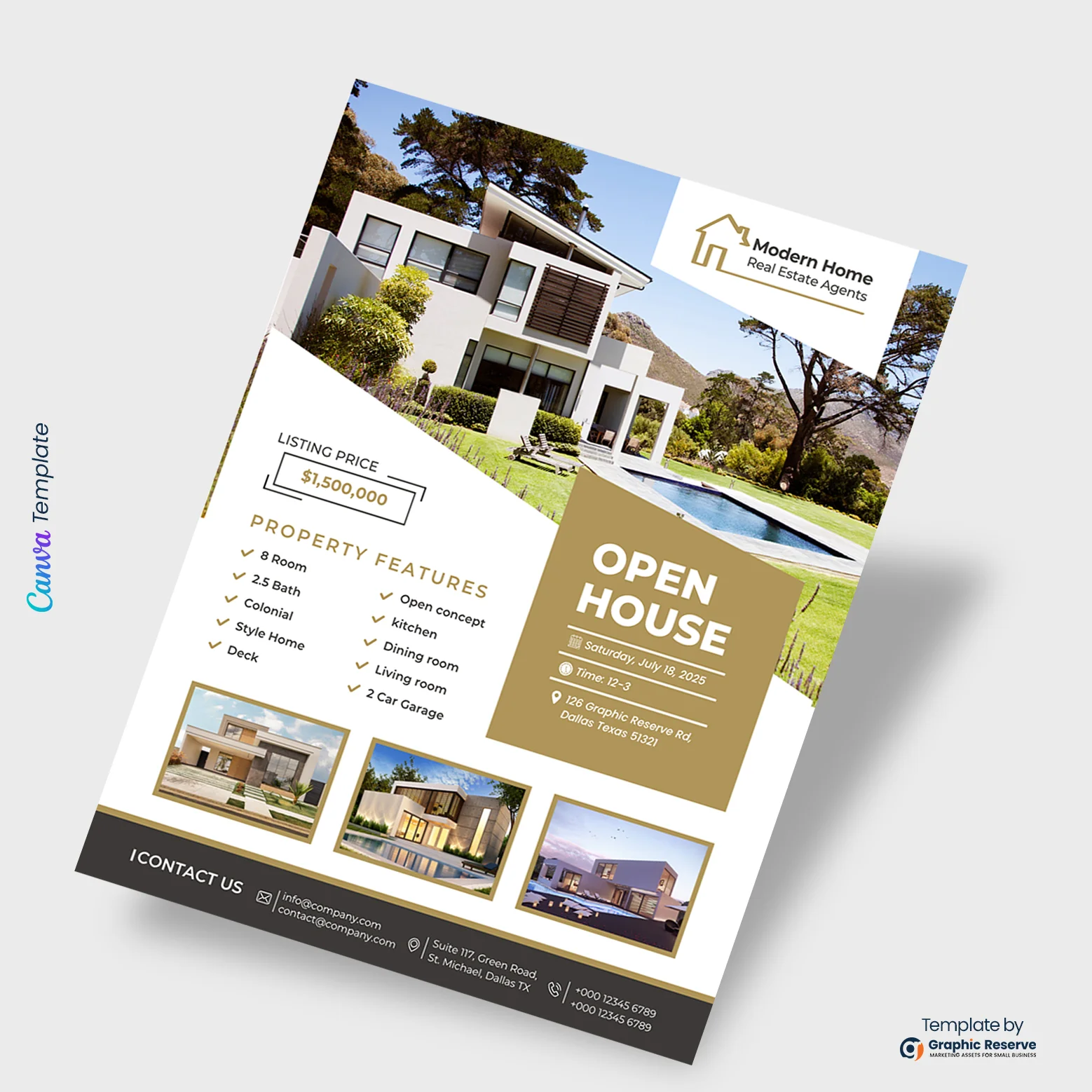 Open House Flyer Canva Design
