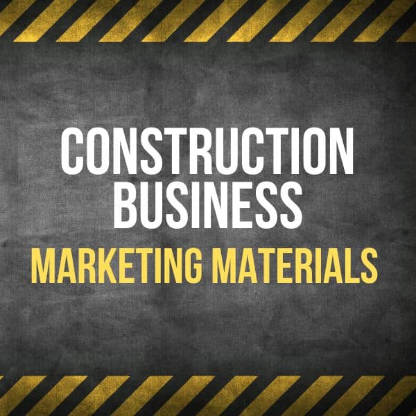 Construction Business Marketing Materials