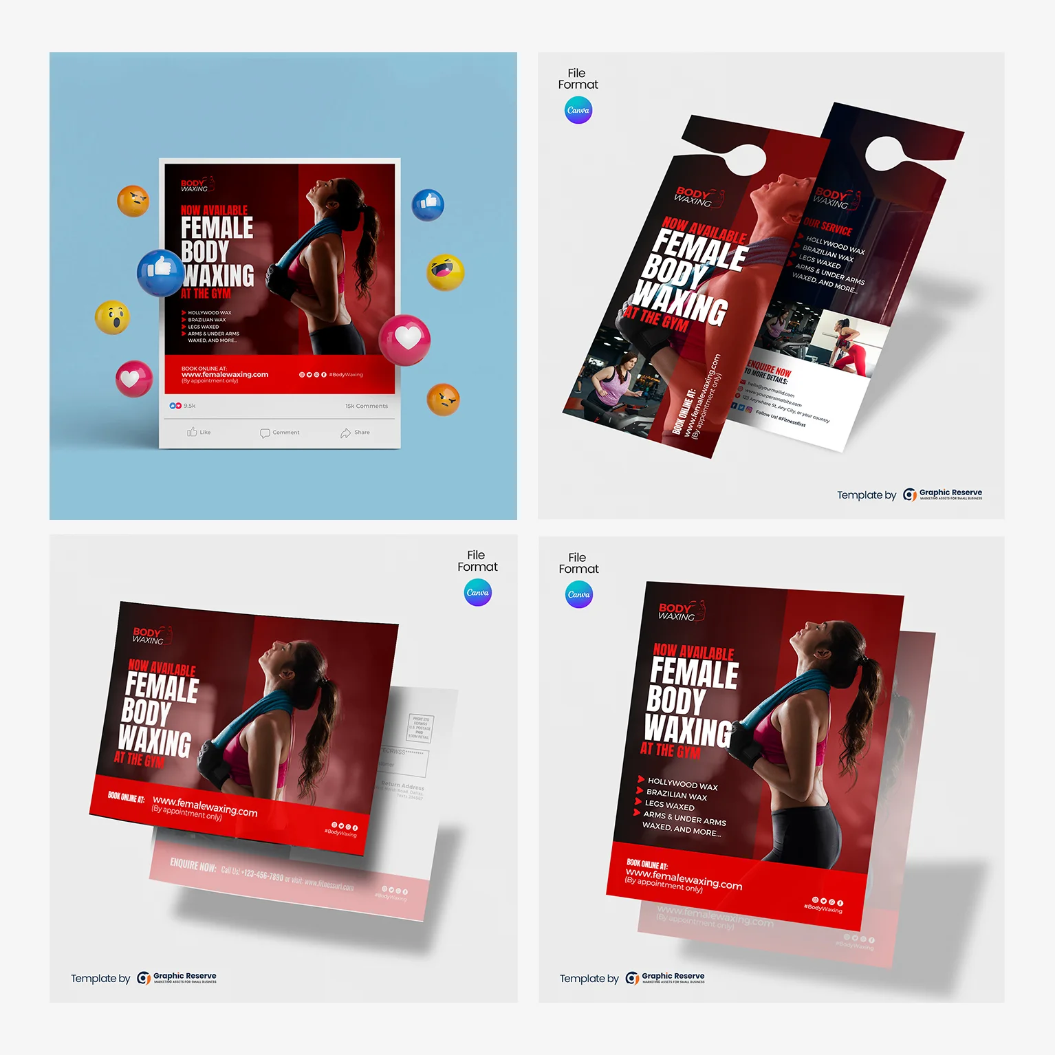 Female-Canva-Gym-Fitness-Design-Bundle