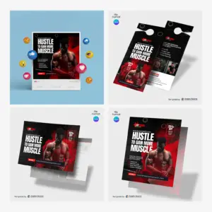 Fitness Grow Canva Template Bundle for Gym & Trainer Marketing