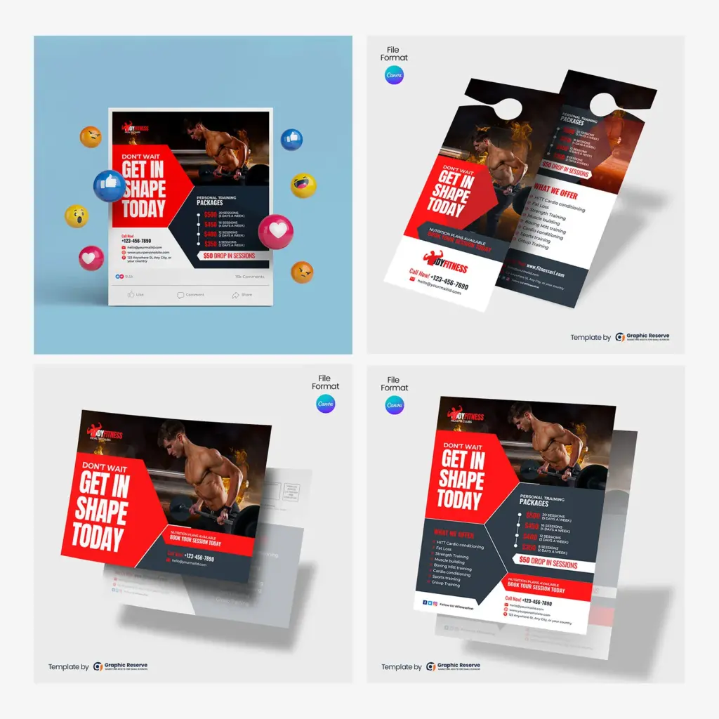 Gym-Marketing-Material-Bundle-Canva-Template