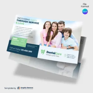 Dental Mailer Postcard Design for Direct Marketing – Canva Template