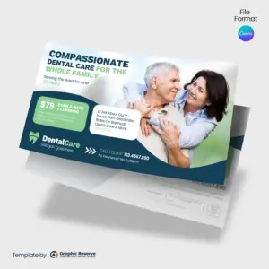Direct Mail Dental Marketing Postcards – Canva Editable Template