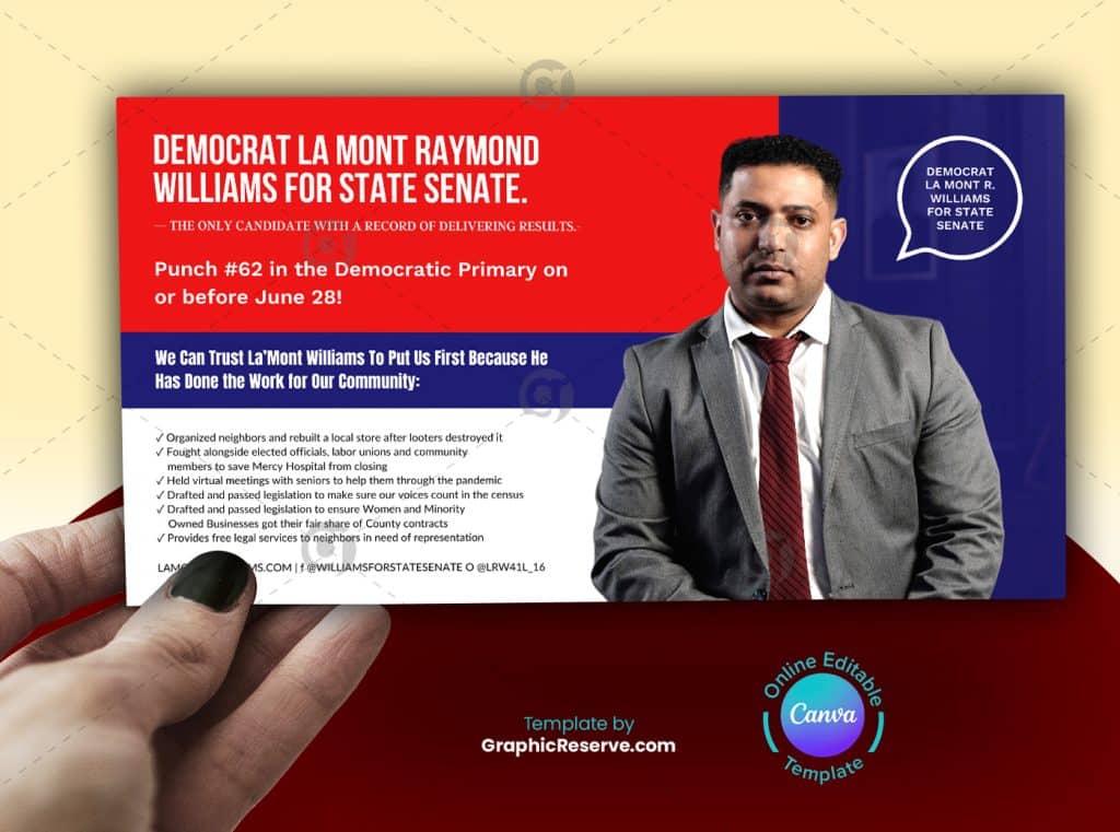 Political EDDM Mailer Design Front