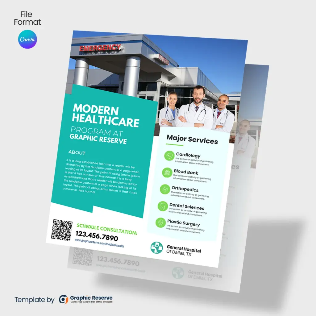 Medical Flyer Design Template Canva