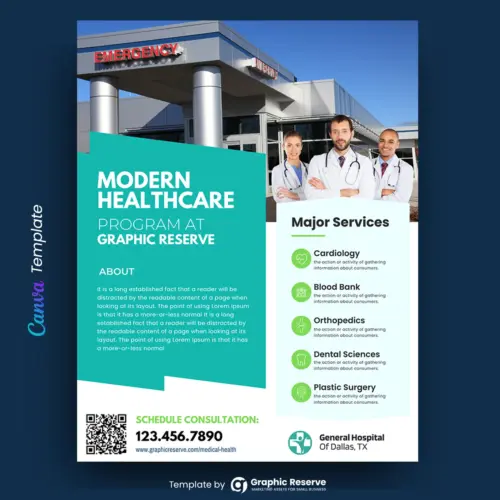 Medical Flyer Design Template Canva