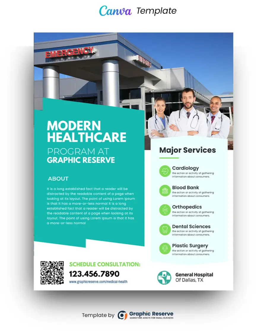 Medical Flyer Design Template Canva