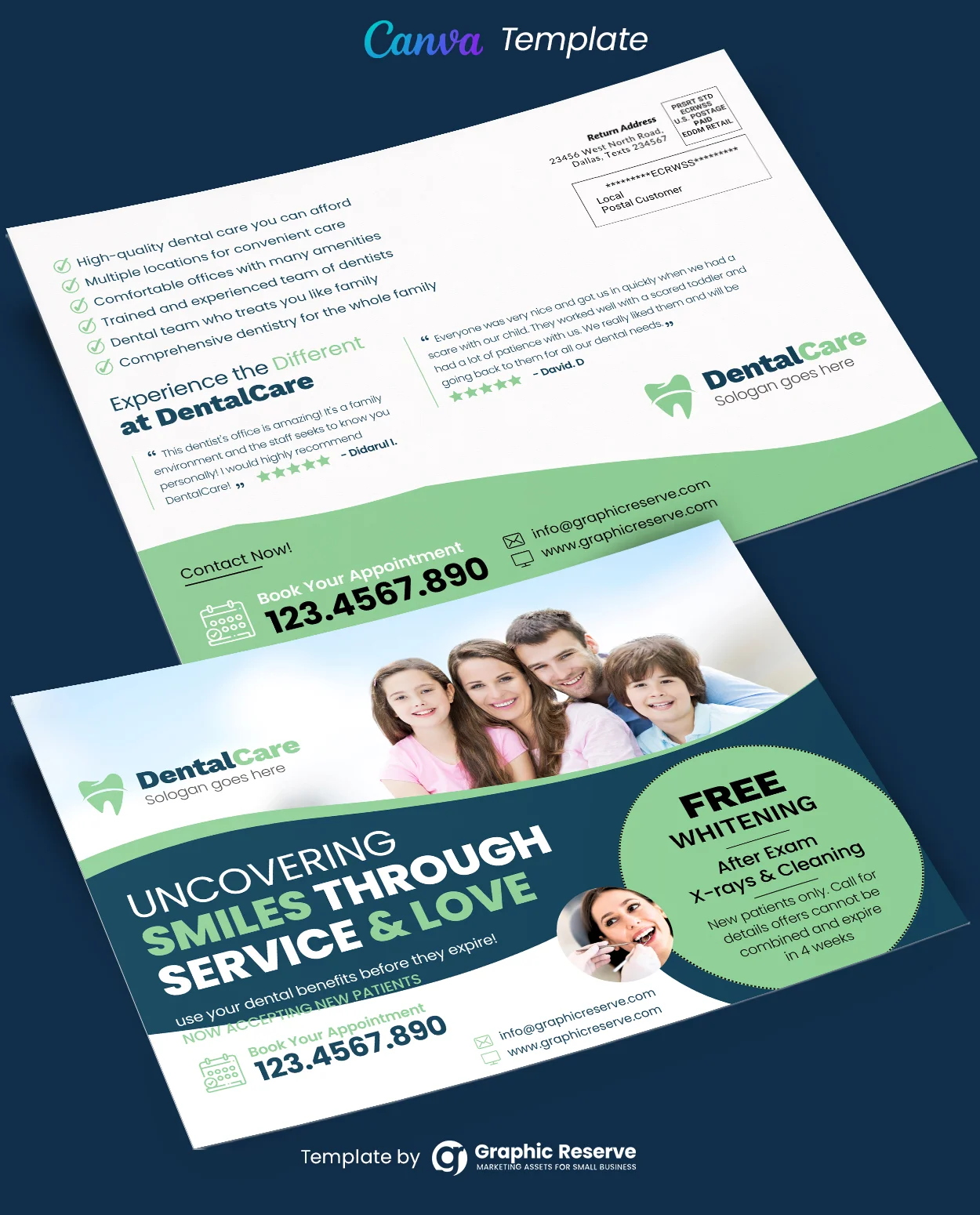 Dental Service Offer Canva EDDM Mailer