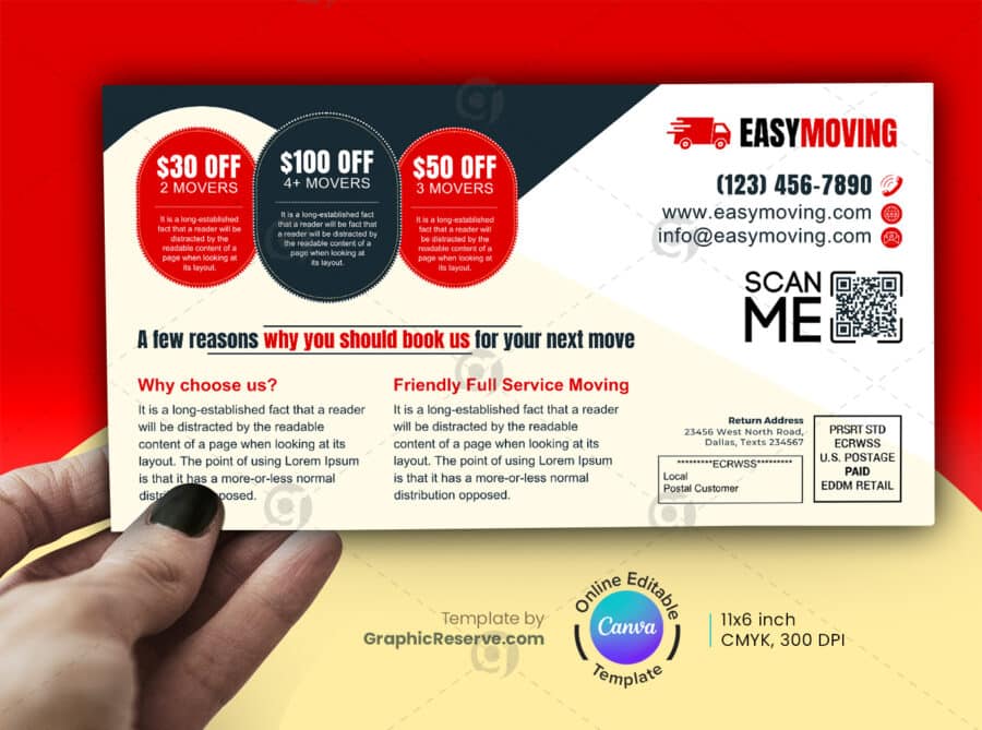 We Are Moving EDDM Mailer Canva Template.b Vol.03