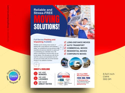 First Moving Flyer Vol2.3 Canva Template