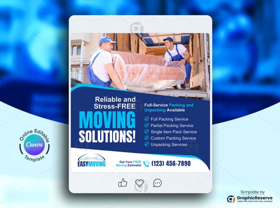 Moving Solution Web Banner Vol'2.7 Canva Template