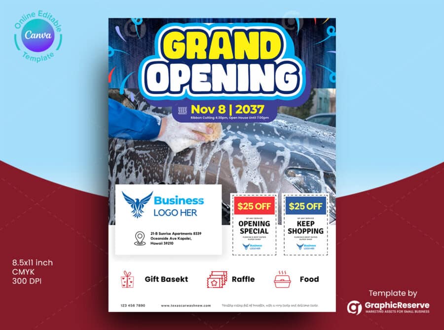 Grand Opening Coupon Flyer