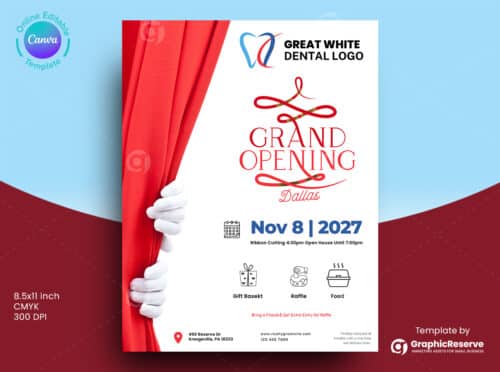 Grand Opening Flyer Design Template