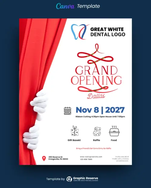 Grand Opening Flyer Design Template