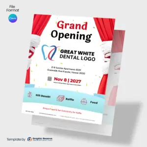 Online Editable Grand Opening Flyer Template