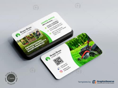 landscaping services business card