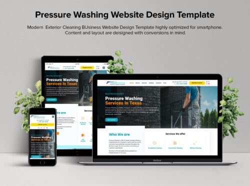 pressure washing website design