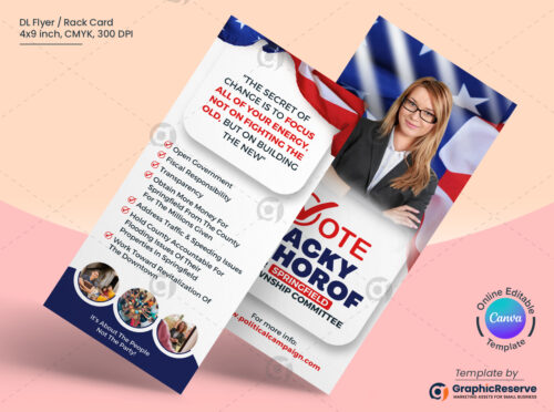 Election Campaign Political Marketing Material Bundle Canva Templates