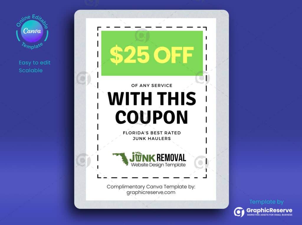 Free Coupon Design Canva Template