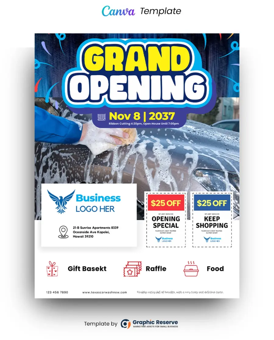 Grand Opening Coupon Flyer