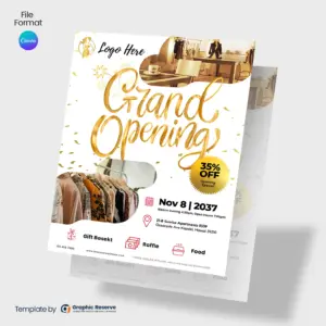 Grand Opening Fashion Brand Flyer