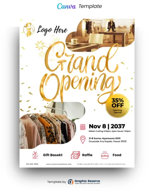 Grand Opening Fashion Brand Flyer