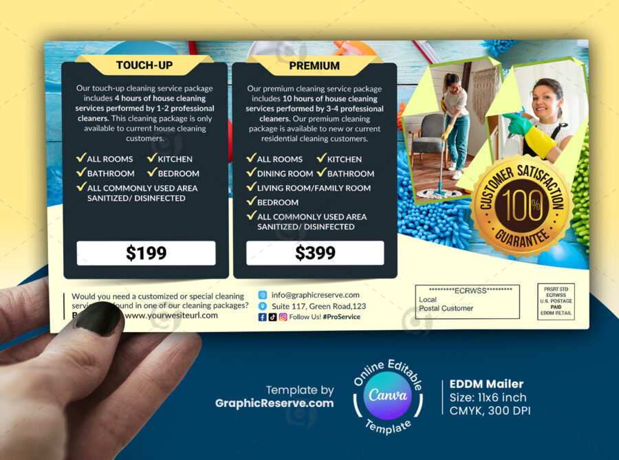 Cleaning Service Packages Direct Mail EDDM Canva Template.b
