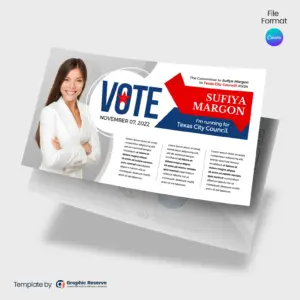 Canva Political Campaign Postcard Template Direct Mail Design