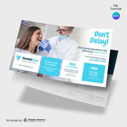 Dental Postcard Marketing Template Direct Mail EDDM Design