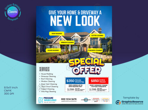 Exterior Cleaning Marketing Flyer