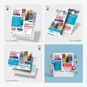 Exterior Cleaning Marketing Materials Bundle (Canva Templates)