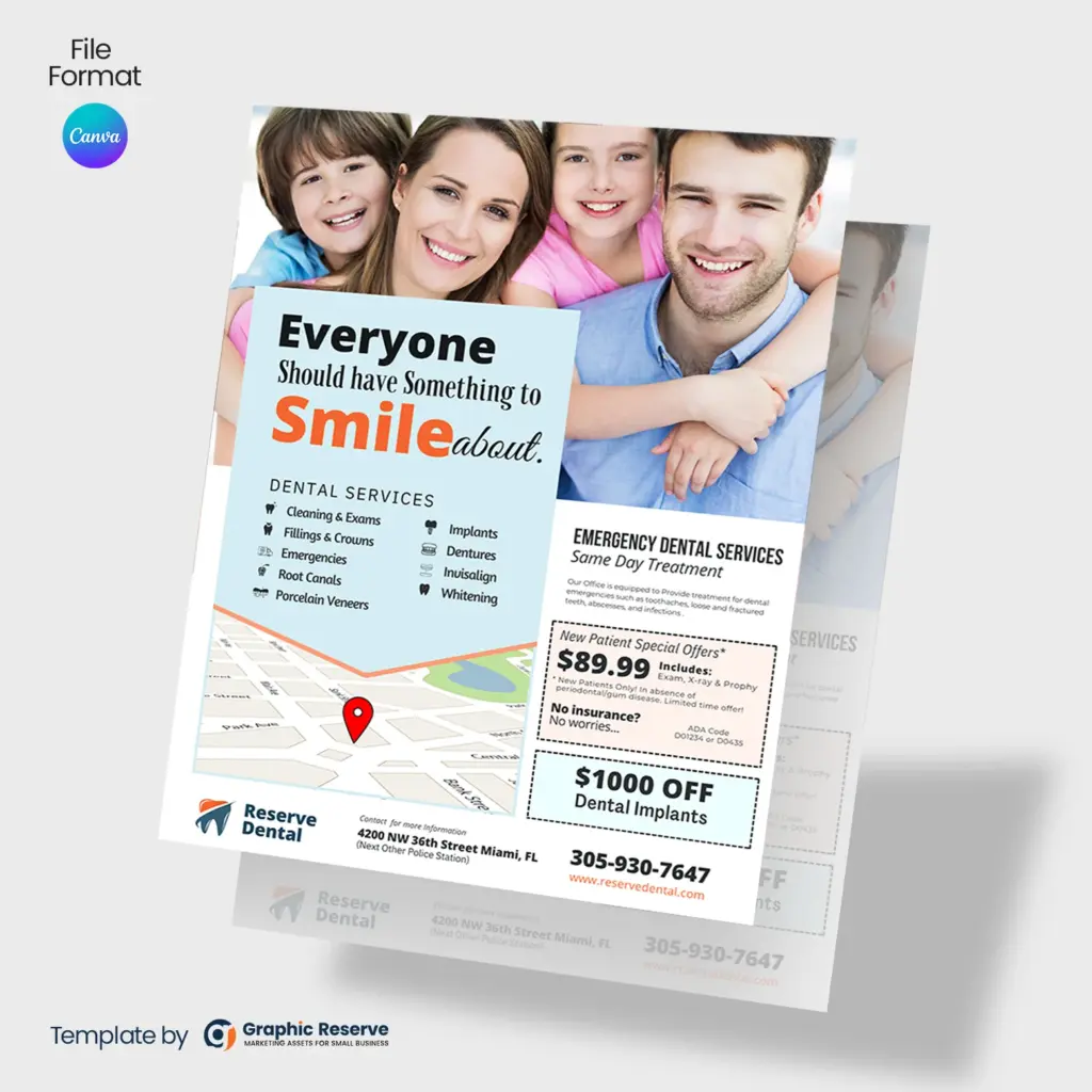 Dental Flyer (Canva Template) – Canva template