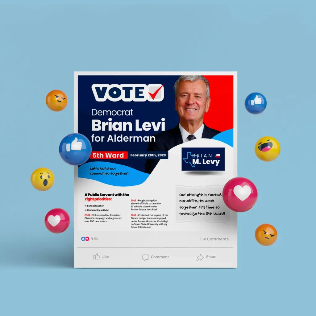 Political Poster for Social Media Post Design