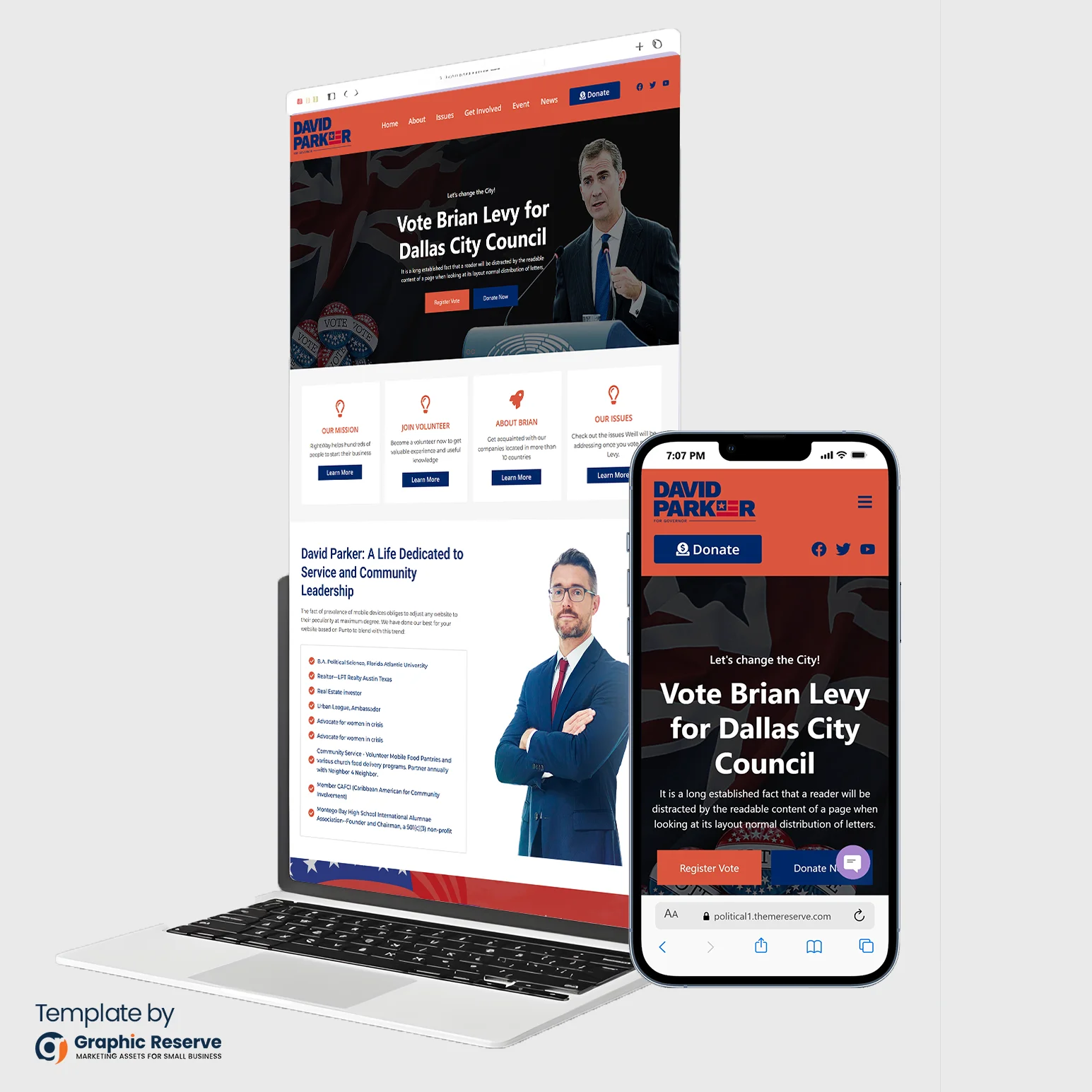 Political-Website-Template-Design