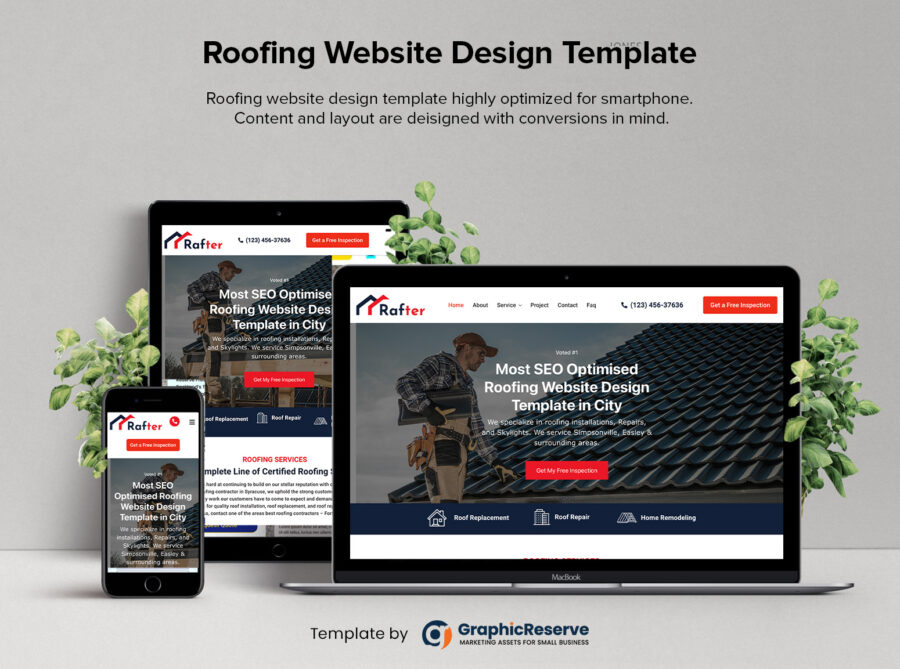 Roofing Website Design Template